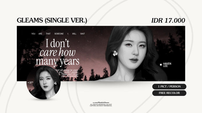 GLEAMS (SINGLE Ver.) | IDR 17.000