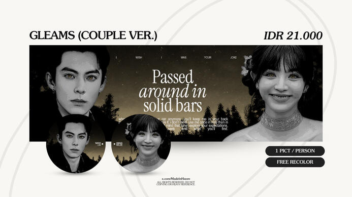 GLEAMS (COUPLE Ver.) | IDR 21.000