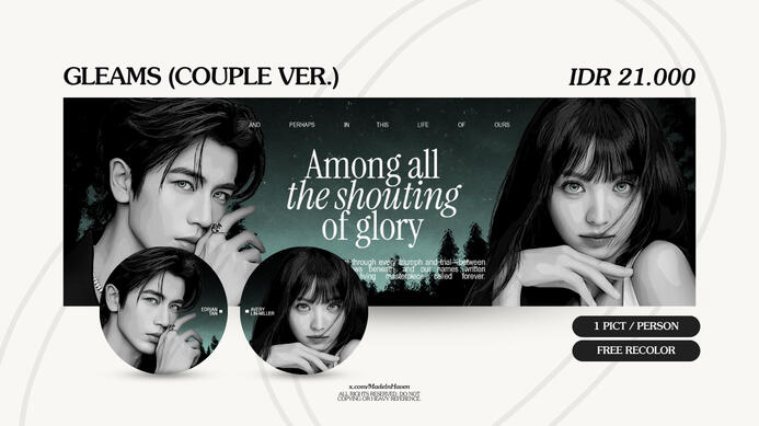 GLEAMS (COUPLE Ver.) | IDR 21.000
