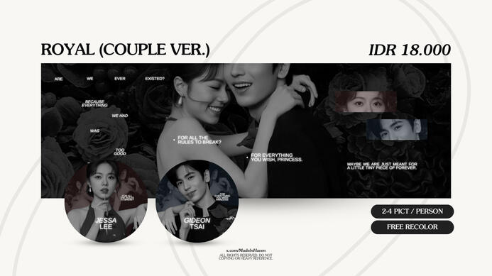 ROYAL (COUPLE Ver.) | IDR 18.000