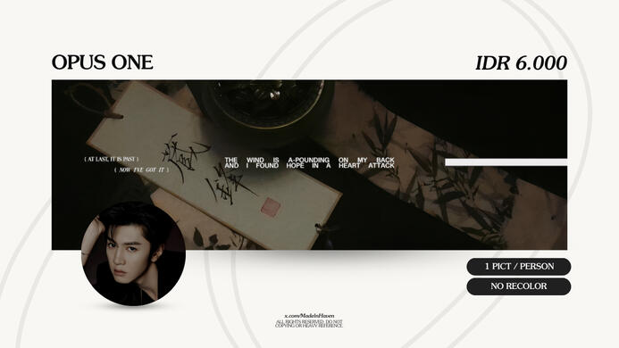 OPUS ONE | IDR 6.000