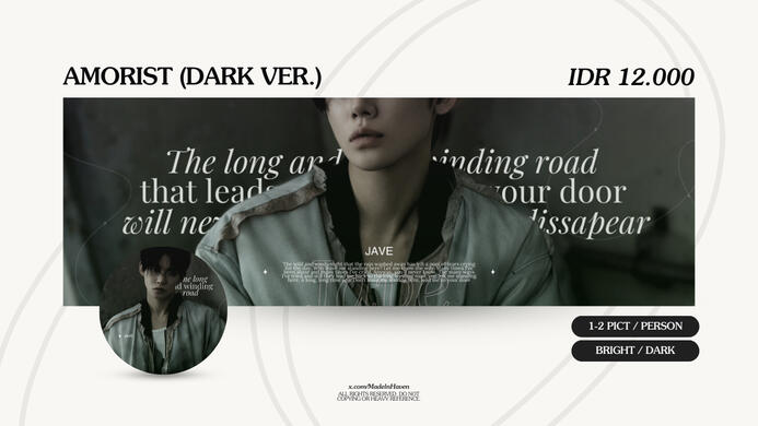 AMORIST (DARK Ver.) | IDR 12.000